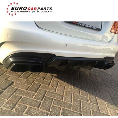 Carbon finber diffuser for E63 w212 with exhuast tips w212 AM diffuser and muffler tips carbon finber material 2017 style