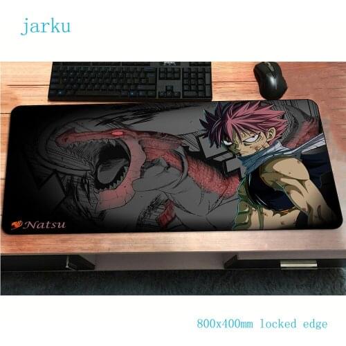 Fairy tail mouse pad 800x400x2mm gaming mousepad anime Personality office notbook desk mat Boy Gift padmouse games pc gamer mats