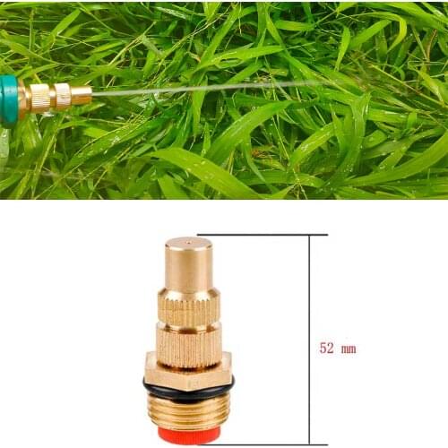 1 pc 1/2" 20 mm external thread length 52 mm brass nozzle garden irrigation watering system