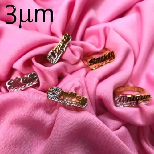 DUOYING Fashion Custom Ring Name Personalized Gold Ring Hip Hop Men Double Plating Ring For Cute Jewelry Birthday Custom Gifts