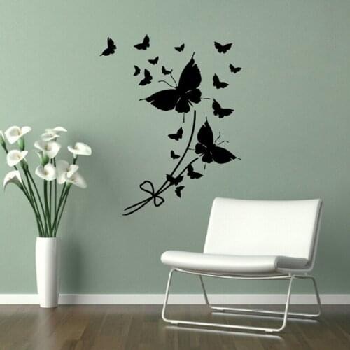 Butterflies Wall Decals Home Decor Removable Living Room Girls Kids Room Wall Sticker Art Murals