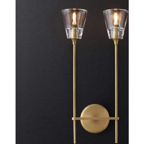 Nordic led crystal luminaire wall lights abajur lampara pared beside lamp bedroom