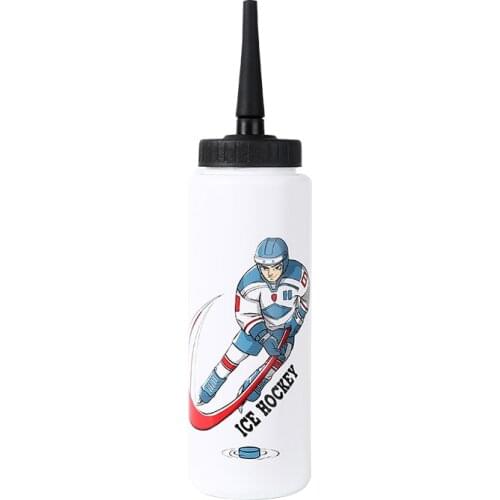 BPA Free 1000ML Ice Hockey Water Bottle Portable Large Capacity Football Lacrosse Bottle Classic Extended Tip Design Sports Gear