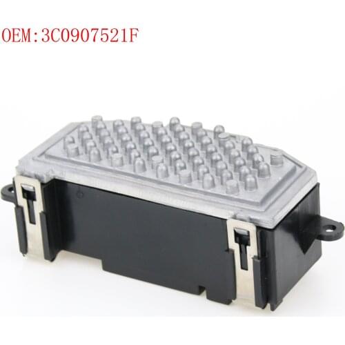 NEW 3C0907521F A/C Heater Blower Fan Resistor Speed Controller for AUDI A3 Q3 Q7 TT 2003-2014 for VW Golf Jetta Passat 2005-2012