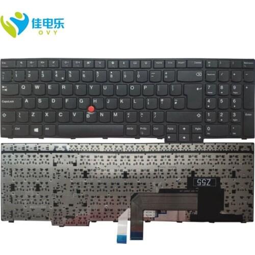 OVY UK laptop keyboard for LENOVO E470 E475 E470C E570 E570C E575 01AX104 01AX064 01AX068 English version mobile pointer part
