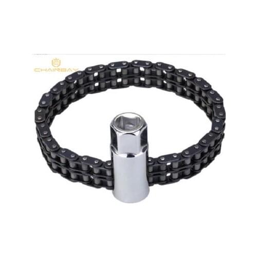 Adjustable chain type oil filter wrench hand tools
