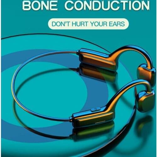 Soleeanre Bone Conduction Headphones Bluetooth-compatible Earphones Stereo HIFI Headset with microphone with microphone