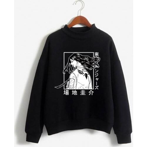 Womens Rock Hot Anime Japan Hoodies Sweatshirt Stitch Oversize Harajuku Hooded Loose Lovers Wear Autumn Winter Kawaii Clothes