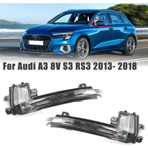 For Audi A3 8V S3 RS3 LED Turn Signal Light Side Rearview Reversing Mirror Indicator Blinker 2013 2014 2015 2016 2017 2018
