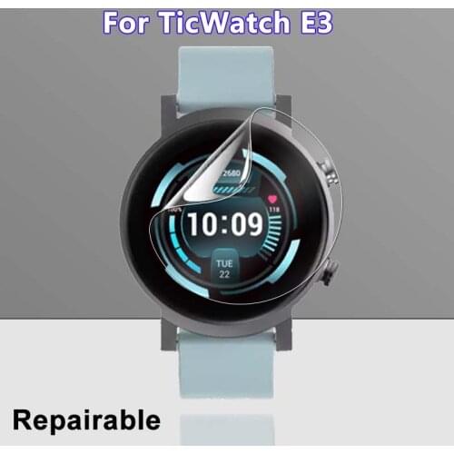 Ultra Clear Screen Protector For TicWatch E3 Soft Hydrogel Protective Film For Tic Watch E 3 Smart Watch (Not Tempered Glass)