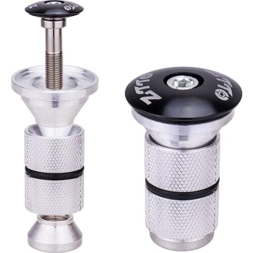 Bike Fork Steerer Headset Expander Compression Plug With Integrated Spacer Stem Cap Expand Star Nut for Carbon Fork Steerer Bolt