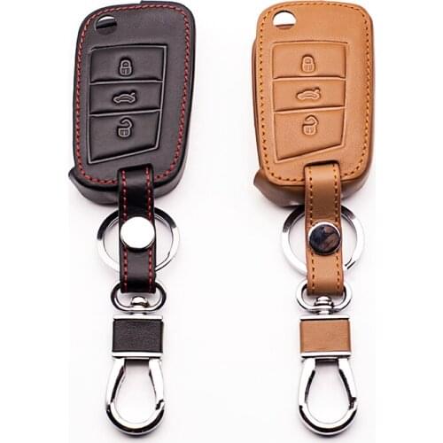 High quality car styling key cover for VW golf 7 Mk7 GTI for Skoda Octavia A7 2015 2016 Superb 2016 keys car keys accessories