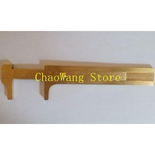 1PC Small Copper Caliper Brass Vernier Caliper Ruler Portable Measurement Tool