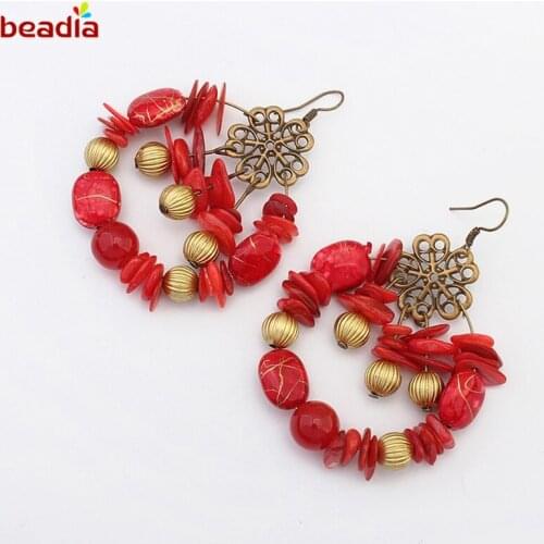 1 pair/bag New Arrival Vintage 3 Colors to Choose Korea Style Tassle Earrings For DIY Women Girl Jewelry Gifts Party Birthday