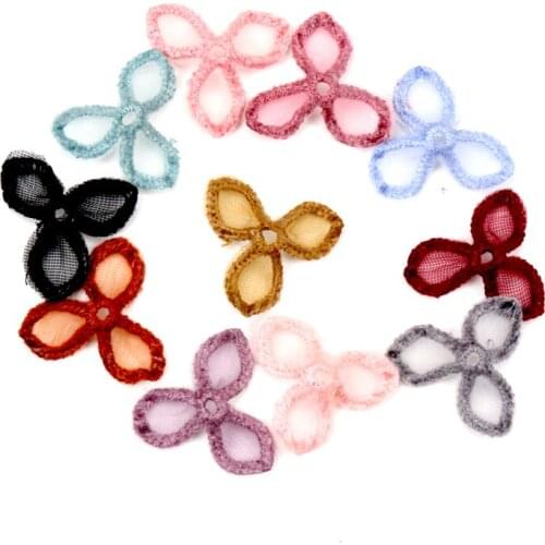 10pcs Beautiful Lace Flower Applique Trim Embroidered Lace Patches For Handmade Garment Accessories Decoration Sewing DIY 30mm