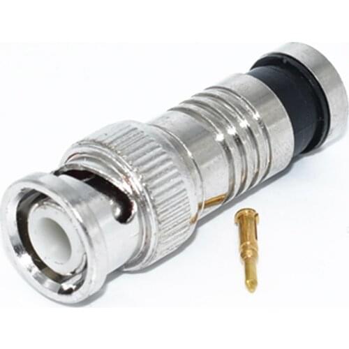 10PCS/lot BNC Connector Compression Connector Jack for Coaxial RG59 Cable CCTV Camera Accessories