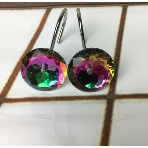 12pcs Acrylic / Iron Shower Curtain Hook with Fancy Ball Hanging for Sheer