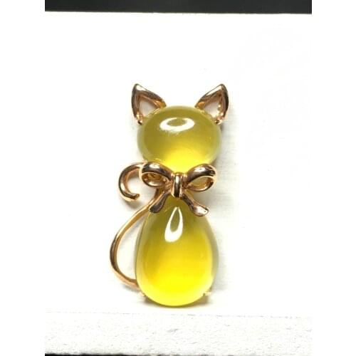 2021 Natural prehnite Yellow Gold Pendant Jewelry 18K Yellow Gold Oval 8mm*10mm Pears 10mm*14mm About 13mm*27mm For Pendant Size