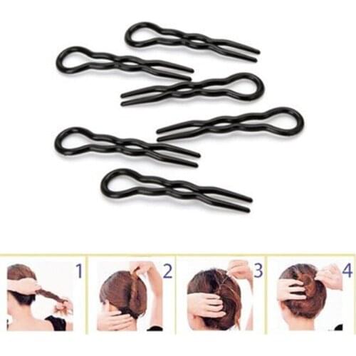 3PCS Wavy Styling Clip Hair Twist Stick Hair Fork Twist Bun Maker Braid Tool Bobby Pin DIY Party Hair Styling Braiders For Women