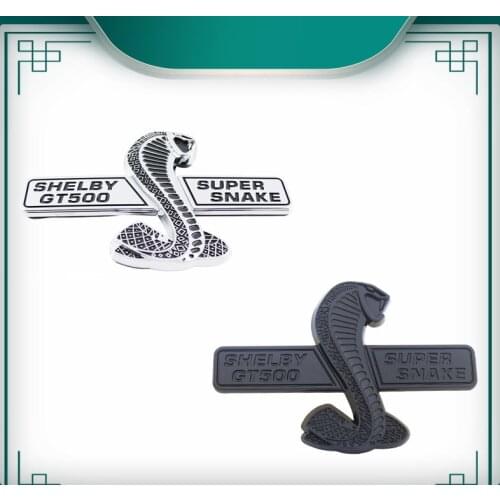 3D Super Snake Cobra for GT500 Car Front Fender Side trunk Nameplate Decal Emblem Badge Sticker