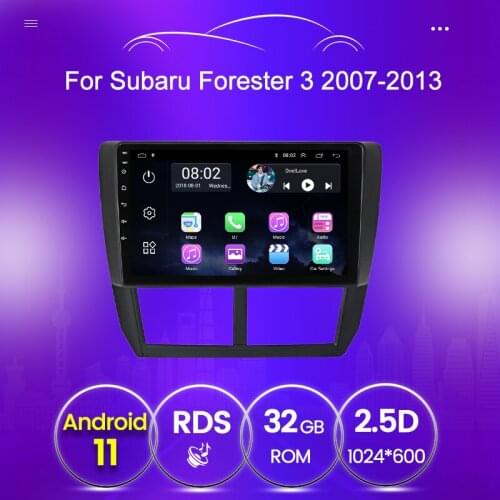 Support Carplay OBD For Subaru Forester 3 SH Navigation 2007-2013 Head Unit Car Android 11 Radio Video Player 2GB+32GB