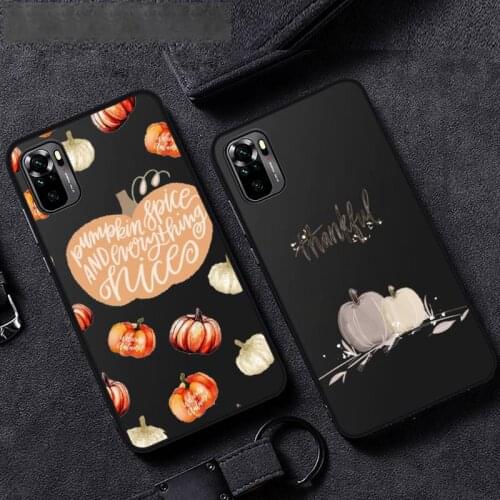 Autumn happy pumpkins Phone Case For Xiaomi Mi Redmi Note 8T 9T 9S 9A 10 7 8 9 Lite pro