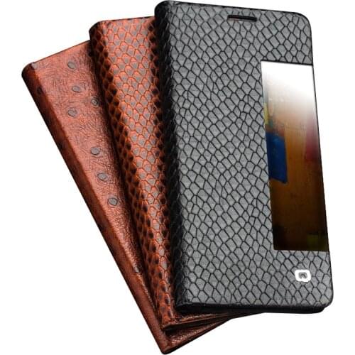 QIALINO Case for Huawei Mate 9 /Mate 9 Pro Luxury Genuine Leather Flip Cover for Huawei Mate 9/Mate 9 pro Sleep Wake Function