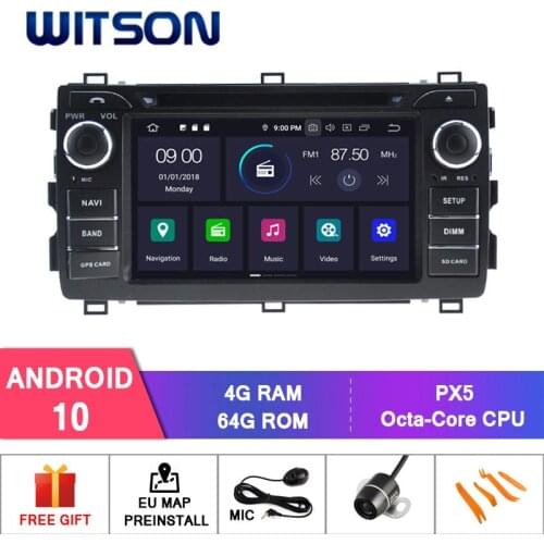 WITSON Android 10 CAR DVD GPS FOR TOYOTA AURIS 2013 Car Multimedia Player Stereo AutoAudio GPS Navigation DVD Video Carplay