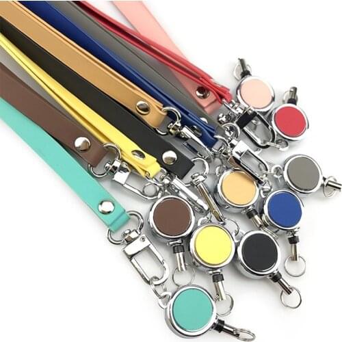 Id Card Holder Retractable Lanyards for Key Neck Strap for Card Badge Lanyard Office Supplies
