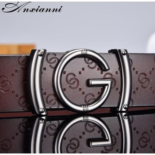 Designer high quality g Letter Belt for Men and Women Smooth Buckle Strap Genuine Real Leather fashion Belt