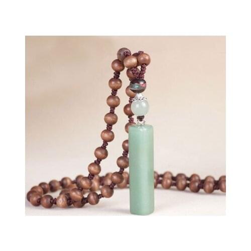 National Style Long Necklace female Dongling jade tassel sweater chain female retro pendant neck chain jewelry