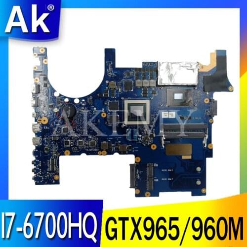 For ASUS ROG G752V G752VT G752VY G752VL Laotop Mainboard G752VL Motherboard W/ GTX965M/960M I7-6700HQ