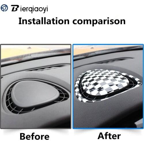 For MINI Cooper F56 F55 F54 Clubman Car Interior Dashboard Outlet Sticker Cover For MINI Cooper F56 Accessories MINI F55 F54