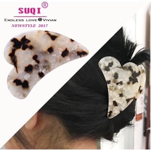 Endless Love Elegant Marble Pattern Big Size Delicate Hair Claws for Women and Girlsfashion ornaments