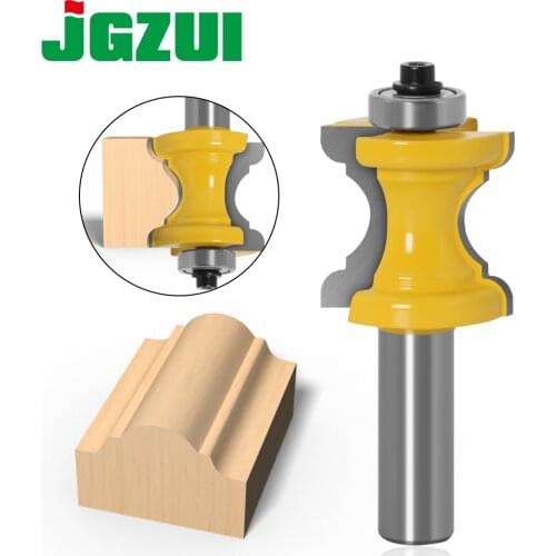 1PC 1/2" 12mm,6mm,8mm Shank Bullnose with Bead Column Router Bit Line knife Woodworking cutter Tenon Cutter for Woodworking Tool