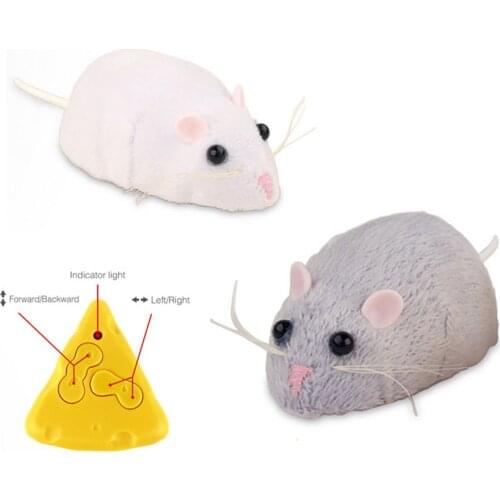 Wireless Electronic Remote Control Rat Plush Mouse Toy Emulation Toy Rat For Cat Dog Joke Scary Trick Toy