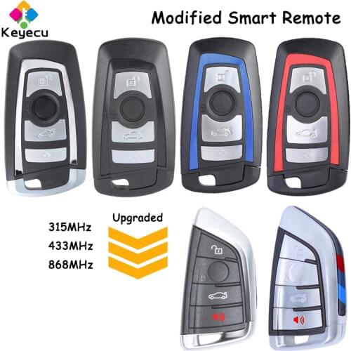 KEYECU Smart Remote Car Key With 4 Buttons PCF7953P 49 Chip - FOB for BMW FEM BDC CAS4 CAS4+ X3 F25 X4 F25 M2 F87 M3 M4 F80 F82