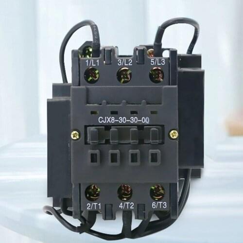 Switching Capacitor AC Contactor 3p 380v CJX8 B25C B30C B50C B63C B75C Copper Coil Silver Dot пускатель магнитный 220В din рейка