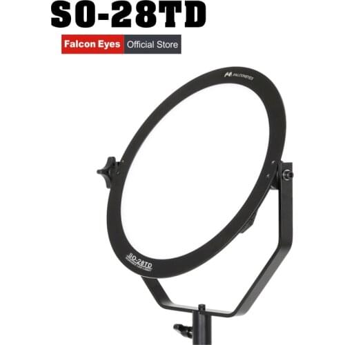 Falcon Eyes SO-28TD kit set video light 28W led panel lamp round soft Studio Light for film Advertisement shooting photography