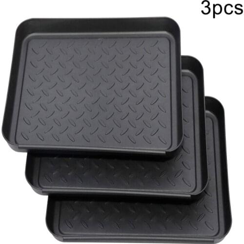 3PCS Multi-Purpose Plastic Tray Shoe Drip Mat For All Weather Indoor Or Outdoor Rain Dirty Boots Seeds Garden Tools Flower Care