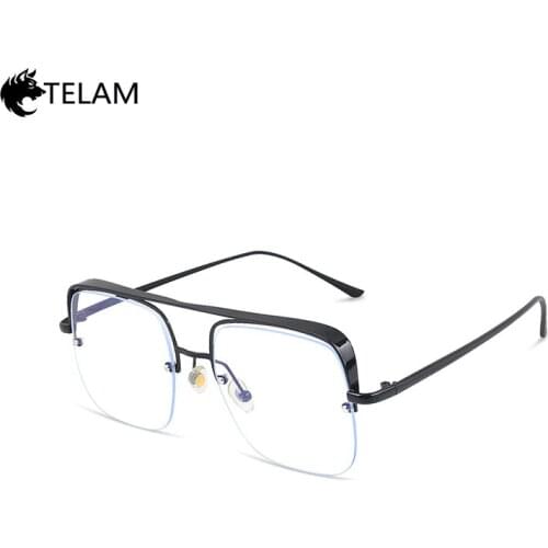New Big Frame Square Anti-blue Light Glasses Frame Oversized Computer Eyewear Frame For Women&Men Square Glasses Eyeglasses