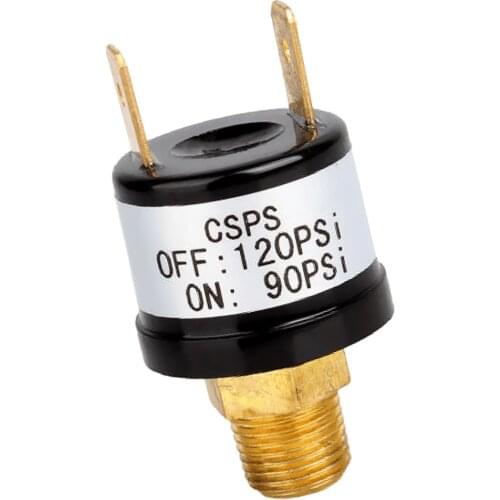 Air Pressure Switch - 1/4'' NPT 90-120PSI Air Compressor Pressure Control Switch Valve for 12 Volt Train Air Horn
