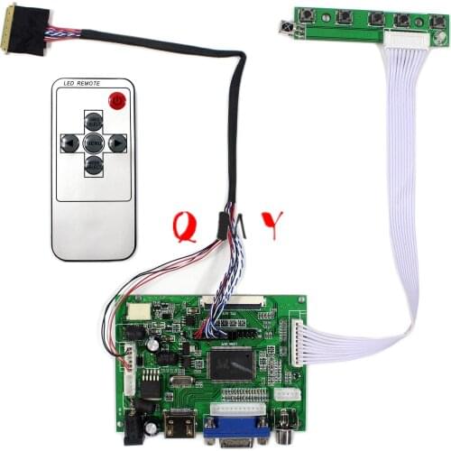 HDMI VGA 2AV LCD Board Work for LVDS Interface LCD Screen Suitable for B156XW02