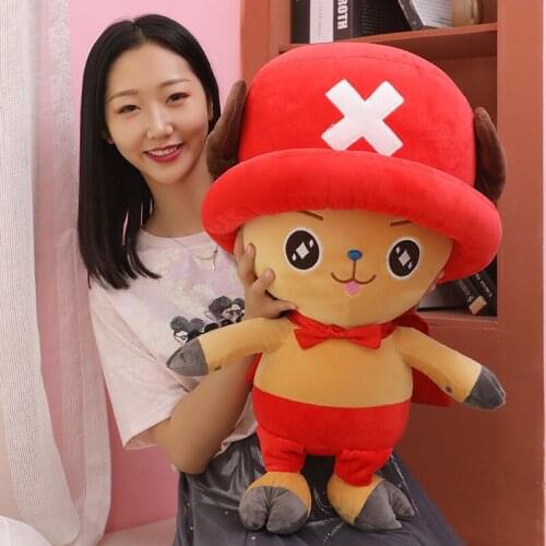 One Piece Peluche Brinquedos Chopper Plush Doll PP Cotton Stuffed Animals Kids Toys 45CM