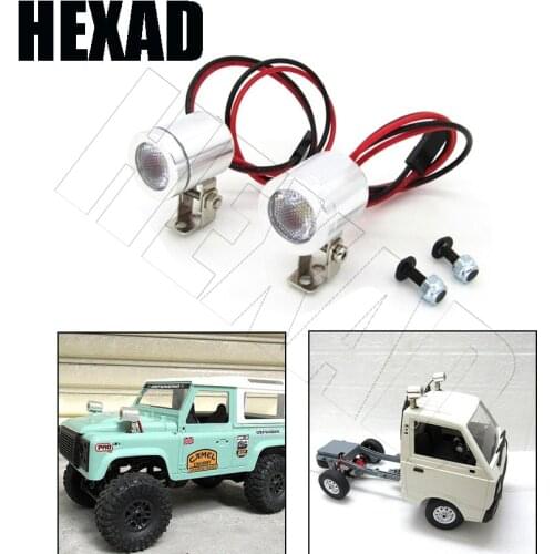 LED Light Bar Spotlight Searchlight Headlights for MN D90 MN99S MN86S WPL D12 C14 C24 RC Car Upgrade Parts Accessories