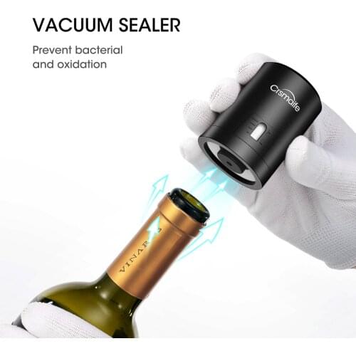 1pc Ship from US ABS Vacuum Red Wine Bottle Cap Stopper Fresh Wine Keeper Vacuum Sealer Wine Champagne Stopper Cork Bar Tools