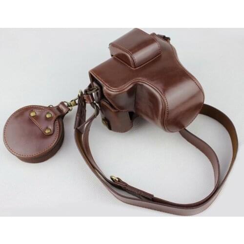 High quality PU leather case Camera Bag Cover Pouch for Canon EOS M50 M 50 With Battery Opening