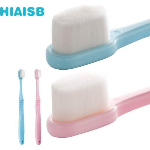 Japan well Soft Micro-Nano Manual Toothbrushes Slim Small Head Toothbrush with 20,000 Bristles for Fragile Gums Adult