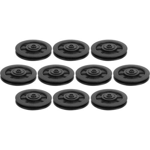 10Pcs/Set 100MM Universal Gym Nylon Bearing Pulley Wheel Fitness Equipment Part Accessories