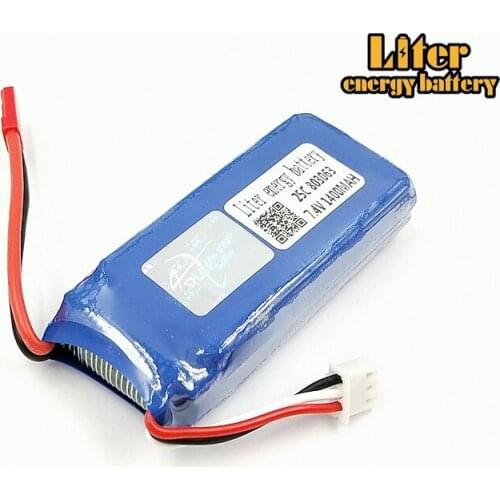 10pcs/lot 7.4V 1400mAh 25c Tarantula X6 H16 remote control model aircraft quadrocopter lithium battery 803063 genuine